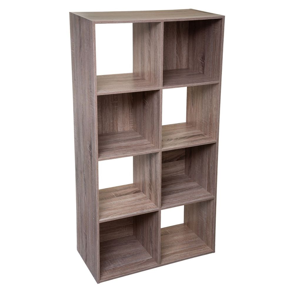 Five polica 8 otvora 67.5x32x134cm furnir natur slika 1