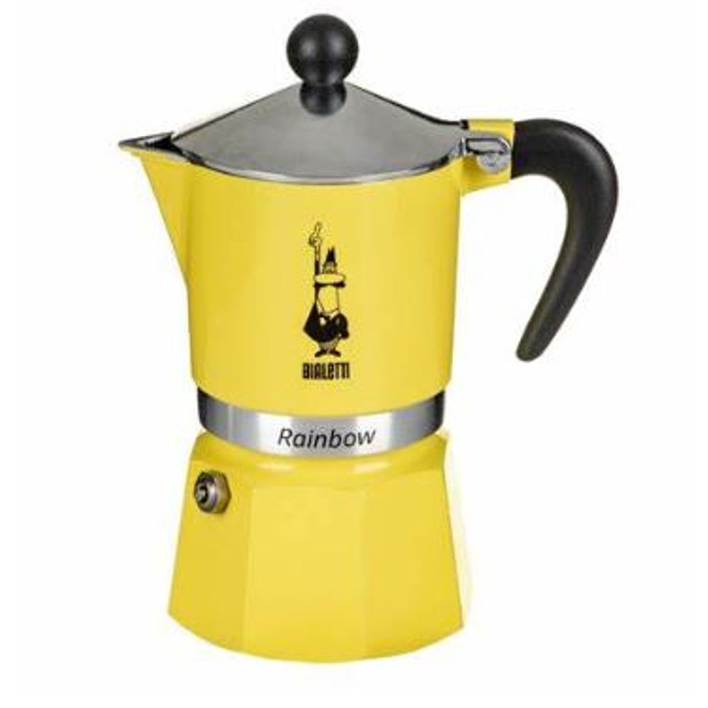 Bialetti moka pot Rainbow žuta za 1 šoljicu slika 1