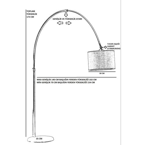 Hromirana podna lampa Vargas 8748-3 slika 3