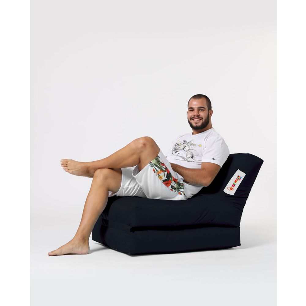 Siesta Sofa Bed Pouf - Crni Vrt Bean Bag slika 3