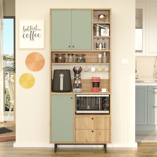 RE6-SY OakGreen Multi Purpose Cabinet slika 1