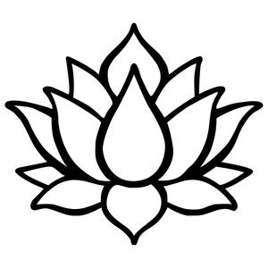 Wallity Metalna zidna dekoracija, Lotus Flower 1