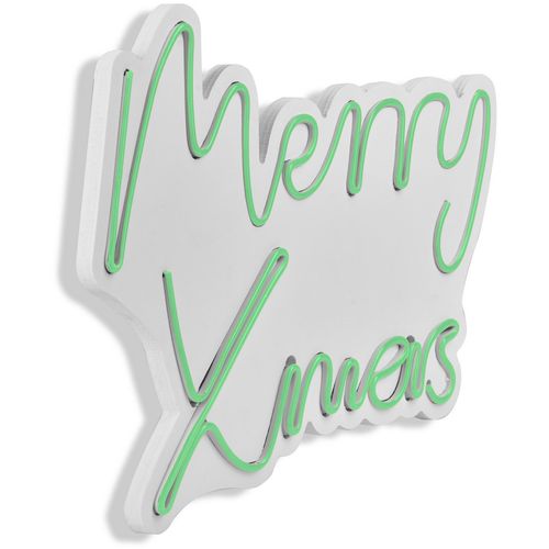 Wallity Ukrasna plastična LED rasvjeta, Merry Christmas - Green slika 16