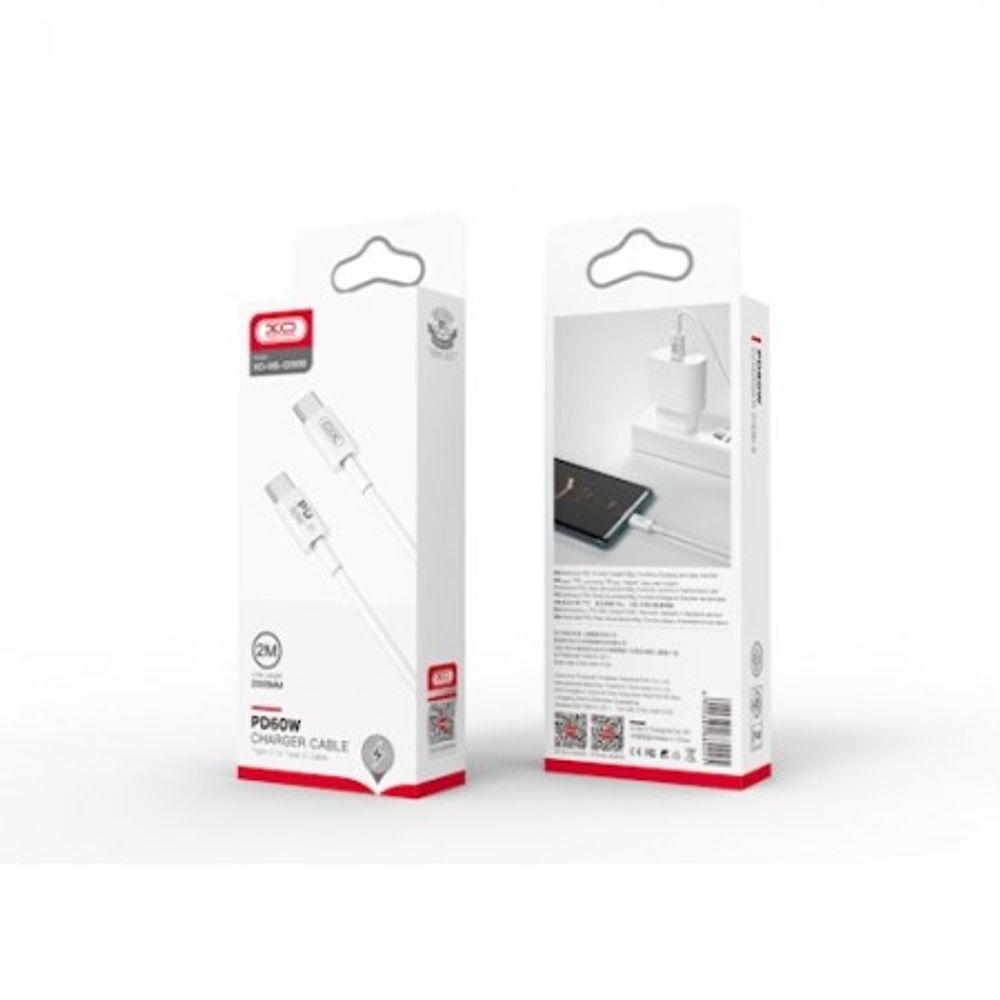 XO NB-Q190B Type-C to Type-C 60W Cable 2m slika 3