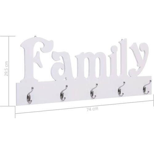 Zidna vješalica za kapute FAMILY 74 x 29,5 cm slika 22