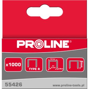 KLAMERICE TIP R/50 6MM 12,7*0,7MM 1000KOM PROLINE  55426