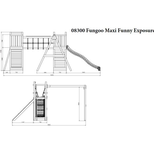 Fungoo set Maxi Funny Exposure - Drveno Dečije Igralište slika 13