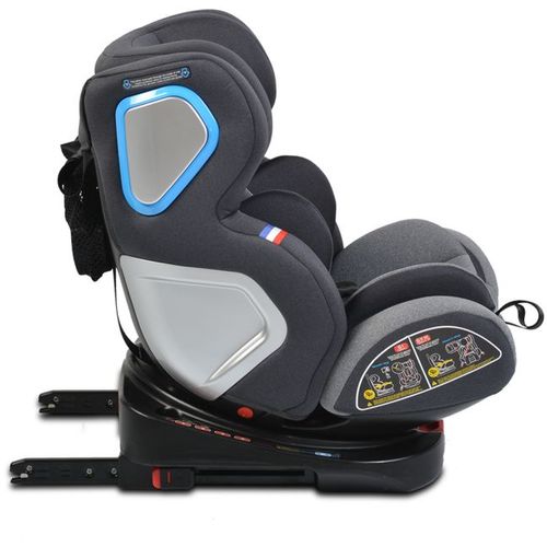 Moni Rotirajuća auto-sjedalica Colonel 0-36kg Isofix, Svijetlo siva slika 6