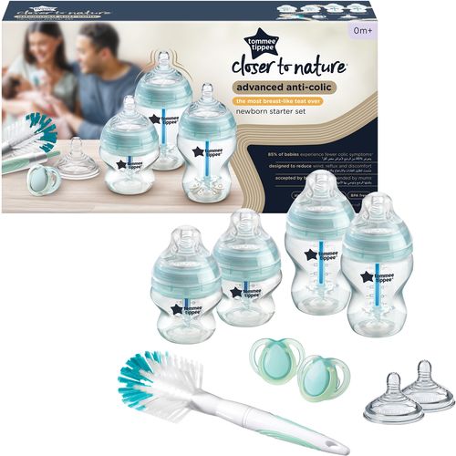 Tommee Tippee Anti colic set bočica 4 bočice, 2 sisača, duda, četka slika 1