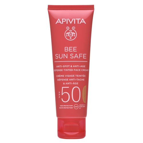 Apivita bee sun safe golden krema za lice protiv mrlja & starenja SPF 50 50ml slika 1