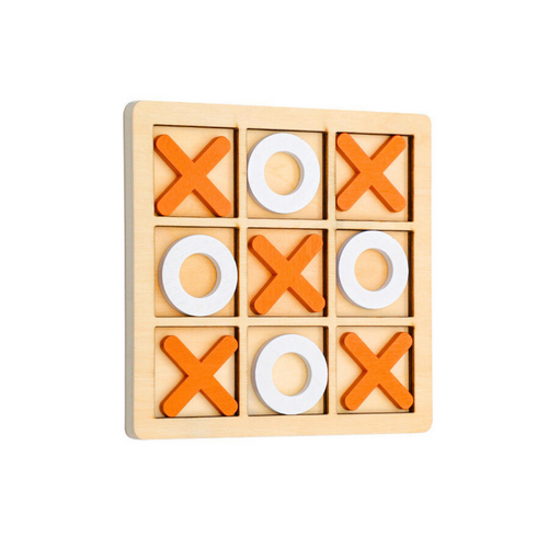 Tic Tac Toe drvena igra logike i strategije slika 3