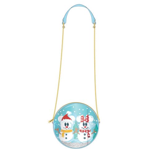 Disney Snowman Mickey Minnie Snow Globe Crossbody Bag slika 4