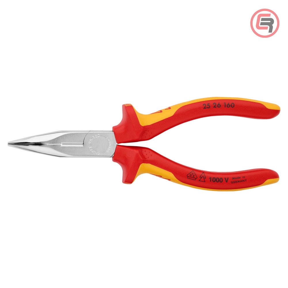 Knipex Kliješta Poluokrugla Špicasta Kriva 160mm 1000V – 25 26 160 slika 3
