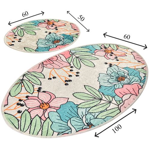 Spring Multicolor Bathmat Set (2 Pieces) slika 3