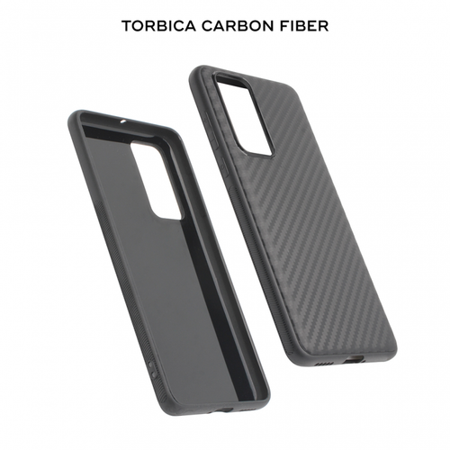 Torbica Carbon fiber za Huawei P40 crna slika 1