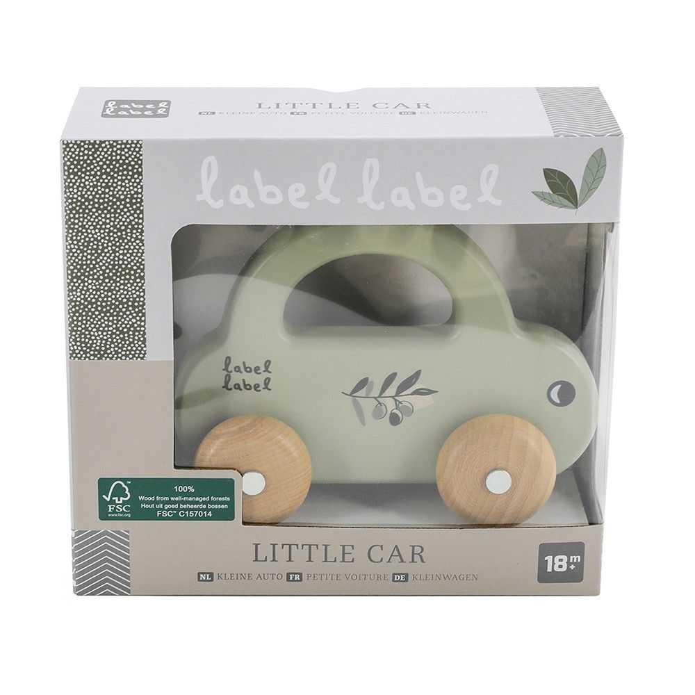 Label Label Drveni autić, Olive Green slika 2