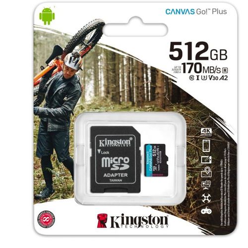 Memorijska kartica + adapter Kingston Canvas Go! Plus microSD 512GB slika 3