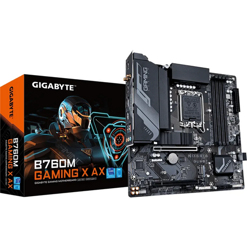 GIGABYTE B760M GAMING X AX, DDR5, SATA3, USB3.2Gen2, DP, 2.5GbE, WiFi 6E, LGA1700 mATX slika 1