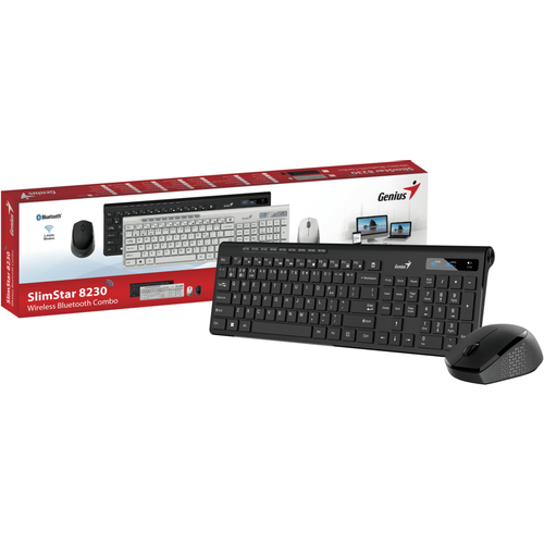 Genius Slimstar 8230 wls set wireless tastatura + miš, BT bluetooth,  BS/HR/SER layout slika 4