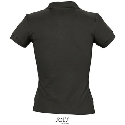 PEOPLE ženska polo majica sa kratkim rukavima - Crna, M  slika 6