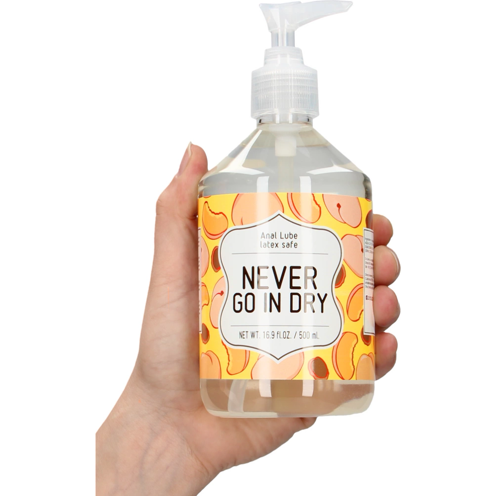 S-Line by Shots Never Go In Dry - analni lubrikant na bazi vode - 17 oz / 500 ml slika 5