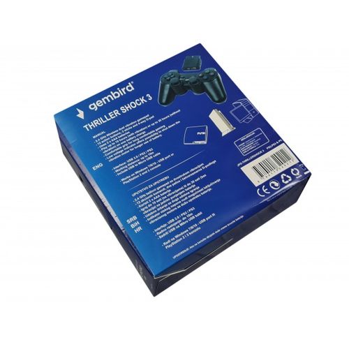 JPD-THRILLERSHOCK 3 ** Gembird Bezicni gamepad sa dvostrukom vibracijom, PS2 / PS3 / PC (737) slika 3