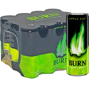 Burn Apple Kiwi gazirano bezalkoholno energetsko piće 0,25l 12/limenka XXL