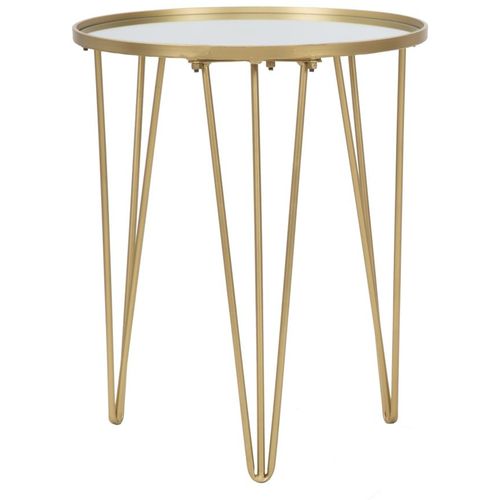 Mauro Ferretti Coffee table glam gold-ogledalo cm ø 40x49 slika 2