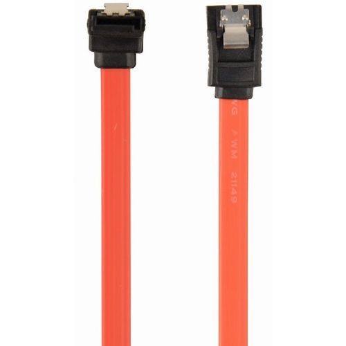 Gembird CC-SATAM-DATA90 SATA III Data Cable, w/ Metal clip, 90 degrees angled connector, 0.5m slika 1