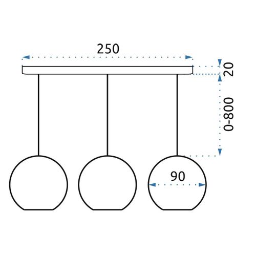 TOOLIGHT Kristalna stropna svjetiljka Crna APP588-3CPR slika 14