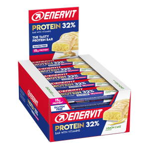 Enervit Sport čokoladica Protein Bar 32% Lemon cake bez glutena 48g, 30 komada 