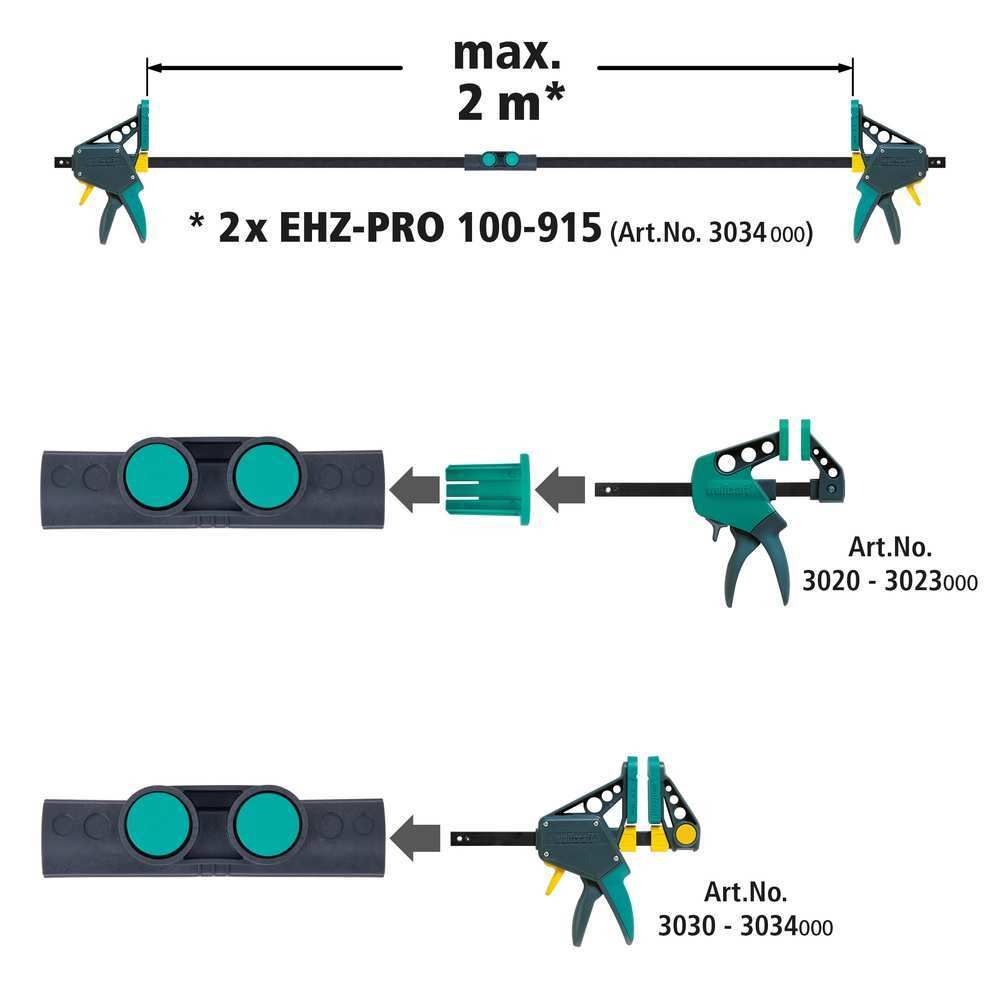 Wolfcraft Adapter Za Spajanje Jednoručnih Stega PRO L / Easy - 3038000 slika 8
