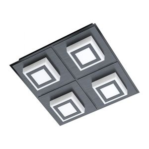 Eglo Masiano 1 zidna/plafonjera/4, led, 4x3,3w, 4x340lm, crna/aluminijum/čelik 