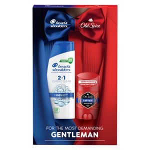 Poklon paket: šampon Head & Shoulders 2u1 Classic Clean i dezodorans Old Spice Captain