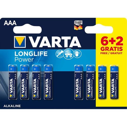 VARTA-4903SO AAA 1.5V LR03 MN2400, PAK8 CK, ALKALNE baterije LONGLIFE POWER slika 1