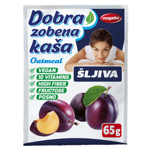 Dobra zobena kaša 65g šljiva                          