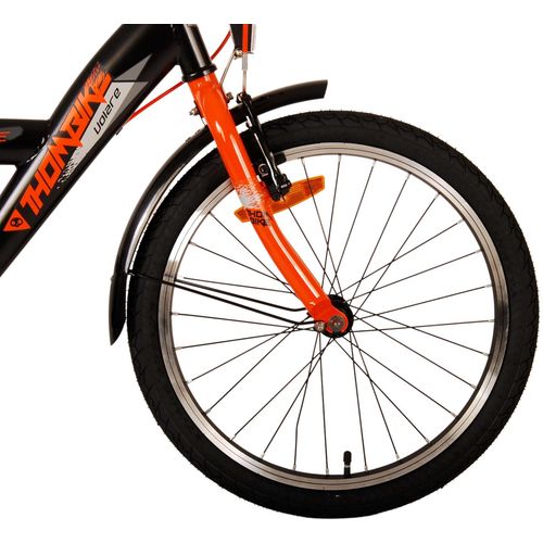 Volare Thombike 20" dječji bicikl s dvije ručne kočnice crno-narančasti slika 5