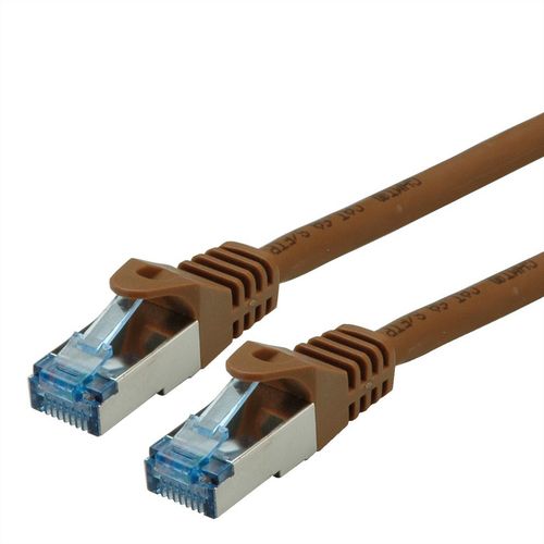 Secomp Roline SFTP (PiMF) PatchCord Cat6A CompLv, LSOH, brown, 5.0m slika 1