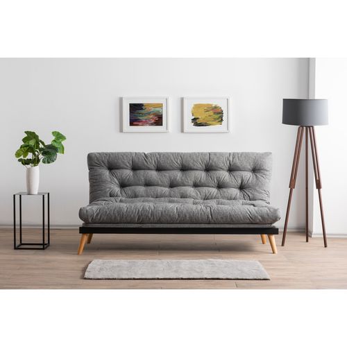 Saki - Light Grey Light Grey 3-Seat Sofa-Bed slika 1