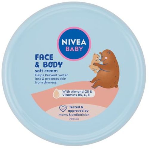 NIVEA Baby soft krema za lice i telo 200ml slika 1