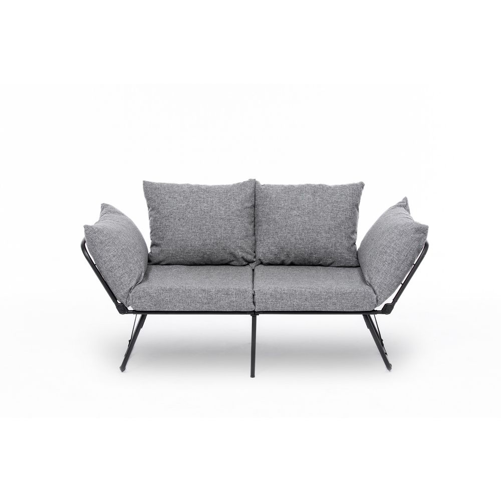 Viper Dvosjed - Svijetlo Siva Dvosjedna Sofa na Razvlačenje slika 10