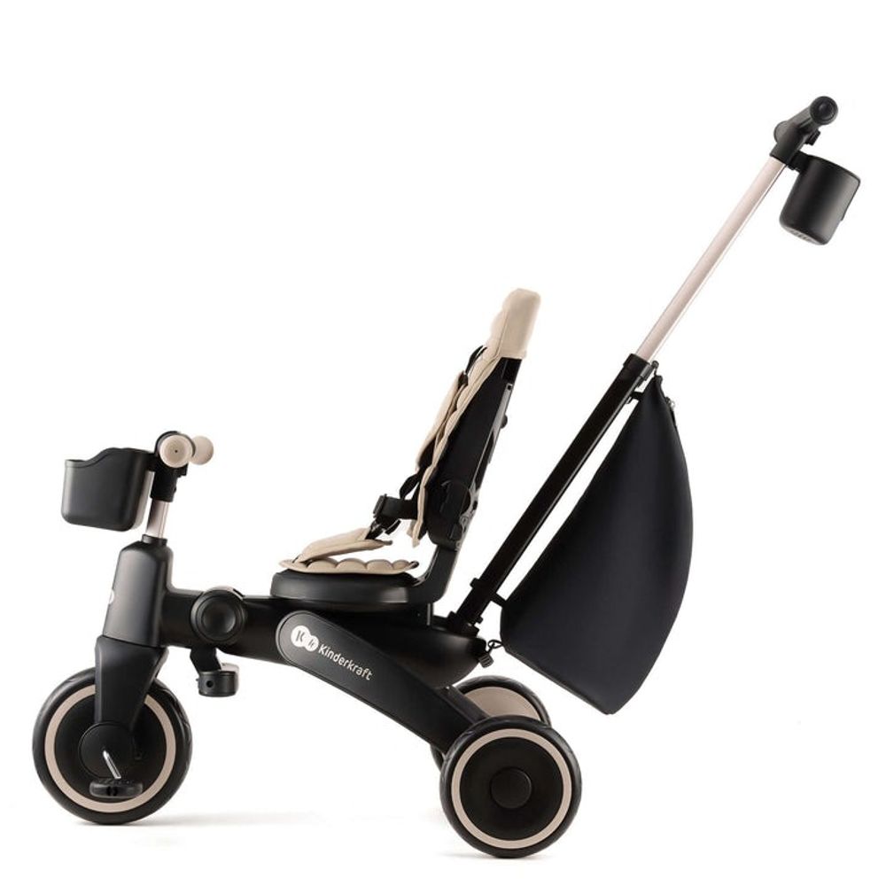 Kinderkraft Sklopivi rotirajući tricikl 5U1 Jazz 2, Beige slika 9