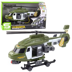 Svjetla i zvukovi nosila za kuke vojnog helikoptera, kaki 1:16