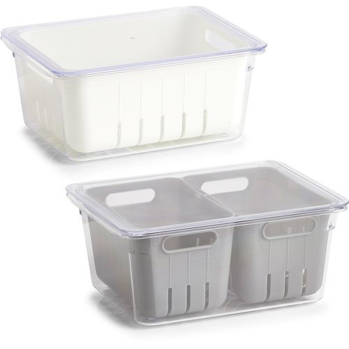 Zeller Kutija za hladnjak, plastika, siva, 22,5x17,5x10 cm, 14738 slika 5
