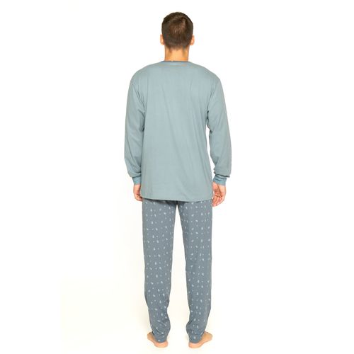 Muška pidžama dugih rukava s gumbima slika 6