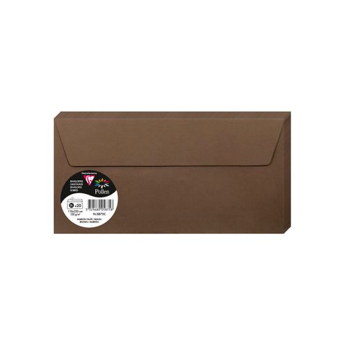 Clairefontaine kuverte Pollen 110x220mm 120gr brown 1/20 slika 1