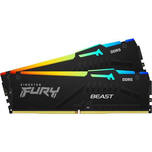 Kingston memorija Fury Beast 32GB (2x16GB), DDR5 5600MHz, CL40, KF556C40BBAK2-32 slika 1