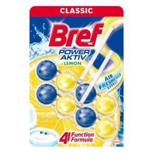 Bref WC osveživač Power Aktiv LEMON 2x50g 