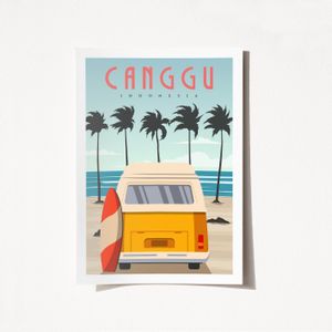 Wallity Poster A4, Canggu - 1991
