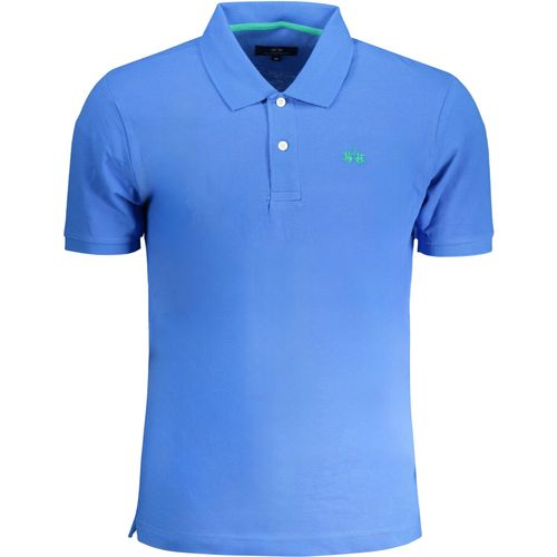 LA MARTINA MEN'S SHORT SLEEVED POLO SHIRT BLUE slika 1